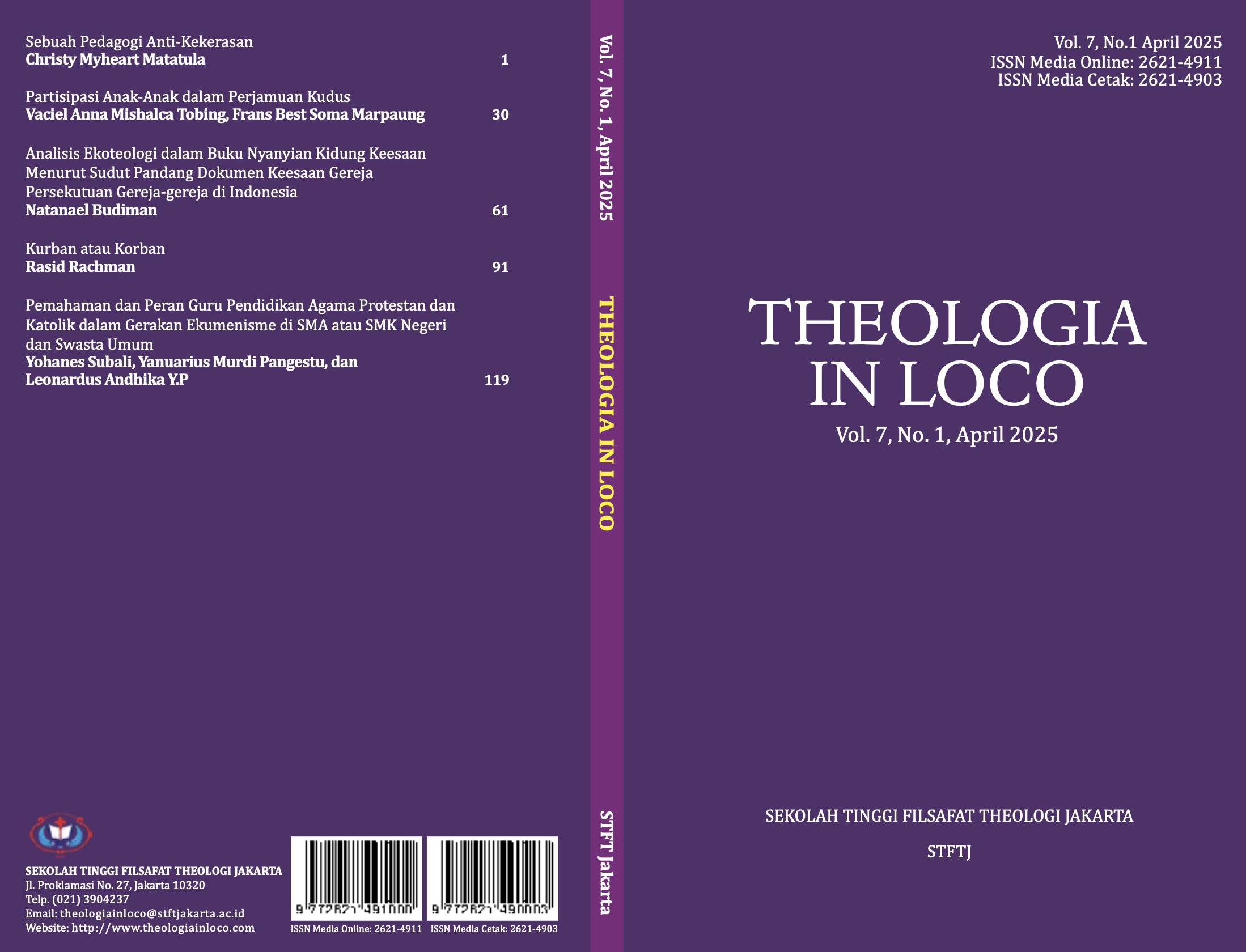 					View Vol. 7 No. 1 (2025): Theologia in Loco
				